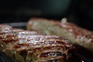 Steak auf dem Gasgrill
